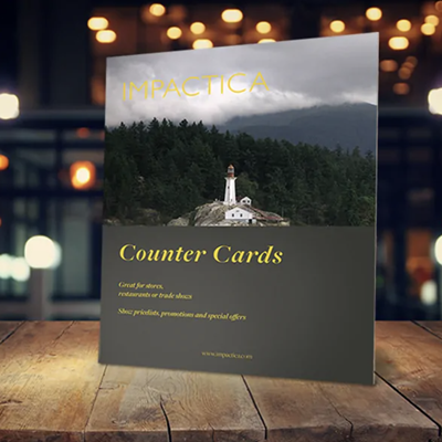 Easel Back Counter Cards