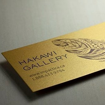 Gold Pearl Business Cards