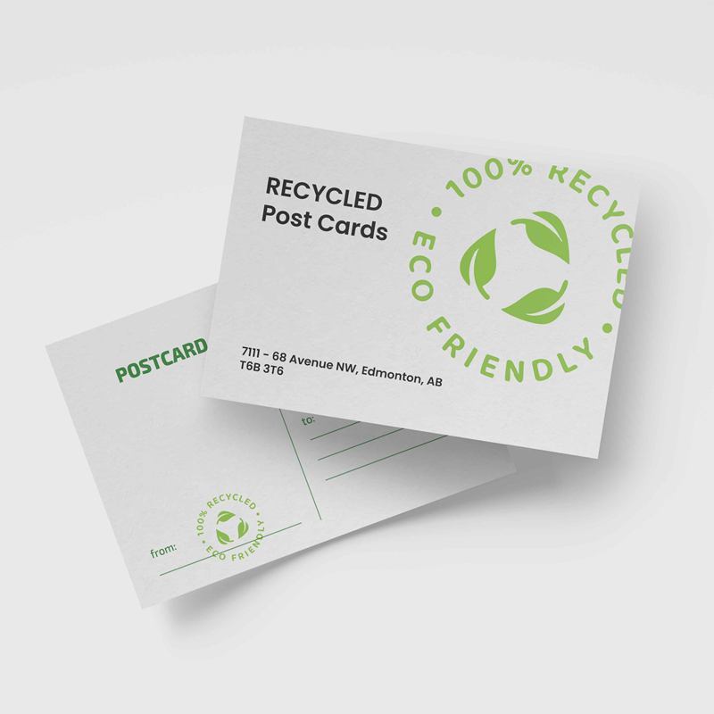 Eco-Friendly Postcards Printed in Canada By Impactica, Edmonton Alberta ...